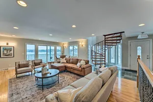 Image of Lakefront Genoa City Home with Private Beach