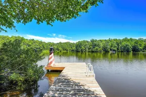 Image of Lakefront Lusby Home w/ Fire Pit: 3 Mi to Beach!