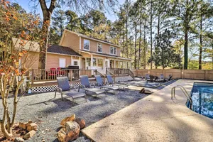 Image of Lakefront Macon Home with Pool, Dock and Fishing!