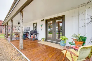 Image of Large Yard + Pond: Fayetteville Rural Retreat