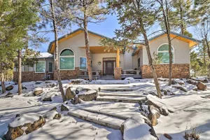 Image of Patio and Forest View Peaceful Show Low Home