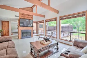 Image of Bryan Home with Deck and Yard about 4 Mi to Texas A and M!