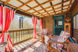 Image of Large Deck: Luxe 6-acre Retreat in Dahlonega!