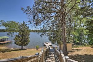 Image of House with Dock and Slide Situated on Lake Sinclair!