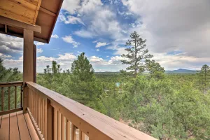 Image of Deck and Views Dog-Friendly Cabin in Show Low!