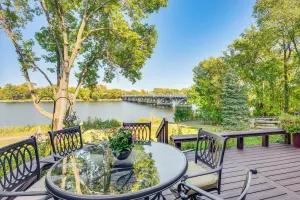Image of Riverfront Champlin Townhome w/ Deck & Water View!