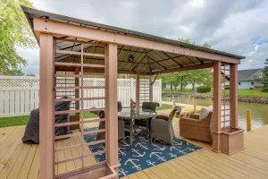 Image of Port Clinton Home w/ Private Dock + Gazebo!