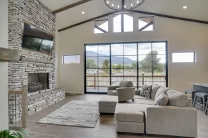 Image of Chic Utah Getaway w/ Fireplace, Sauna & 2 Decks!