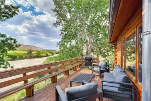 Image of Dubois Riverfront Lodge w/ On-site Fishing & Views