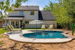 Image of Pool Getaway Movie Room Games Yard Bbq Pets