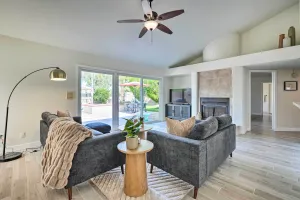 Image of Private Pool, Gas Grill Chic Glendale Home!