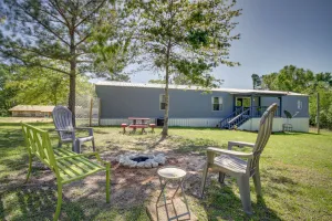 Image of Fire Pit + Deck: Peaceful Silver Creek Retreat