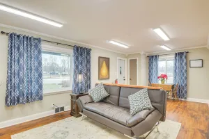 Image of Fish, Hike and Boat Modern Rock Falls Home