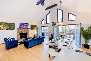 Image of Waterfront Chalet W hot-tub & Pool by RedAwning
