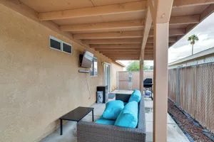 Image of Fire Pit + Covered Patio: Bullhead City Escape!