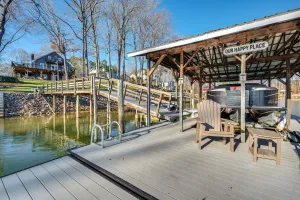 Image of Private Boat Dock: Troutman Home on the Water!