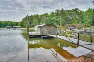 Image of Peaceful Lake Hartwell Gem with Boat Dock