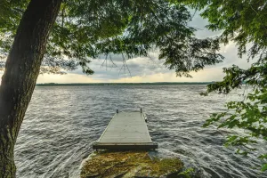 Image of Private Dock on Messalonskee Lake: Cozy Cottage!