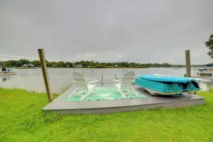 Image of Homey Lakefront Escape with Boat Dock, Fire Pit