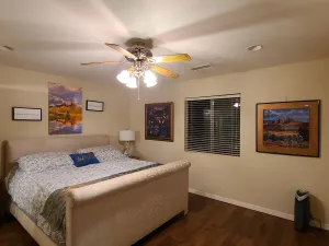 Image of Spacious house with hot tub spa, to enjoy red rock view, near Amitabha stupa, and trails