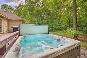 Image of Cozy Whitehall Hideaway with Hot Tub and Chiminea!