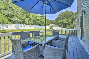 Image of Walk to Beach on Buzzards Bay Onset Home with Deck!