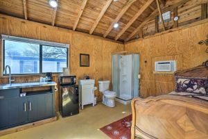 Image of Waterfront Lake Dunlap Studio Cabin with Dock