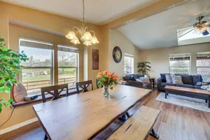 Image of Covered Patio: Lincoln Vacation Rental!