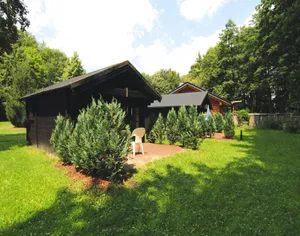 Image of Log Cabin by Fahrsee With Lake Sauna