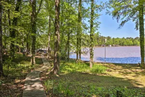Image of Lakefront Milledgeville Cabin Private Dock, Porch