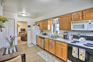 Image of Akron Apartment with Balcony - Hunting Nearby!