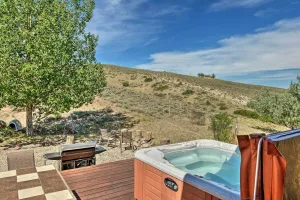 Image of Exquisite Log Home with Lander Valley Views!