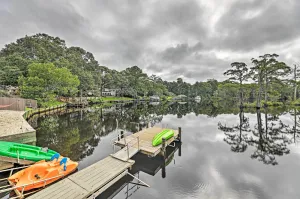 Image of The Gosling Studio Cabin with River Access!