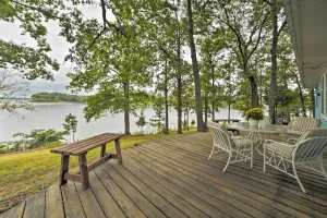 Image of Kentucky Lake Cabin w/ Private Dock + Fire Pit