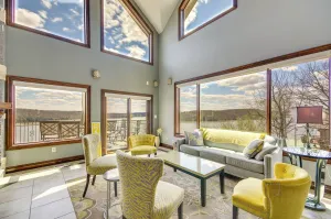 Image of Boat Dock and Kayaks Luxury Lake of the Ozarks Home