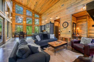Image of Luxury Cabin in the Woods with Hot Tub and Yard Games!