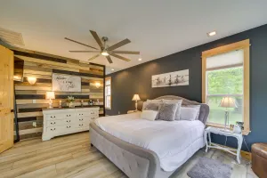 Image of Lakefront Afton Home with Hot Tub and Game Room!