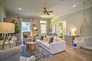 Image of Baton Rouge Game Day House with Chic Yard Space