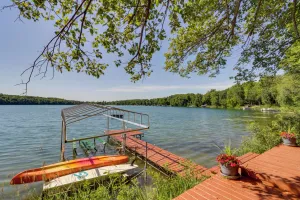 Image of Cozy Frazee Lake Home with Hot Tub and Fire Pit!
