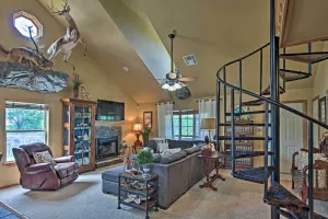 Image of Charming Vian Retreat w/ Private Deck & Grills!