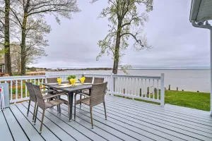 Image of Waterfront Cottage with Private Beach and Deck!