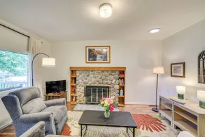 Image of Steps to Lake Huron: Retreat w/ Yard in St Ignace