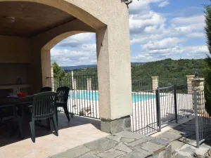 Image of Peaceful Holiday Home in Les Vans, Ardeche With Pool
