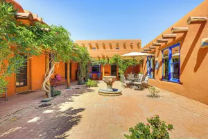 Image of Las Cruces Santa Fe-style Adobe Home on 6 Acres!