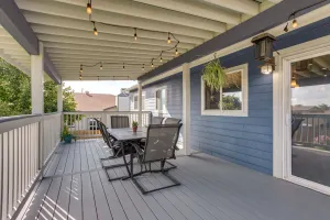 Image of Furnished Deck + Fire Pit: Thornton Family Retreat