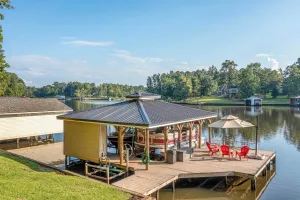 Image of Lakefront Home with Entertainment Space and Dock!