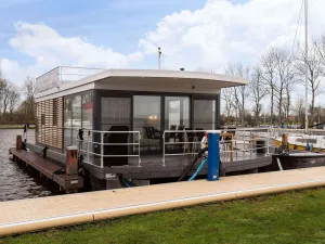 Image of Houseboat With Roof Terrace and Beautiful View