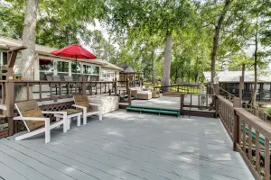 Image of Private Dock + Fire Pit: Gantt Lake Getaway!