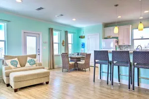 Image of Furnished Deck and Ocean Views Surfside Beach Home