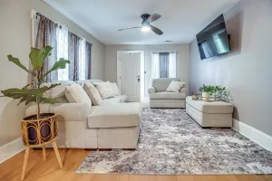 Image of Private Patio: Cargo District, Dtwn Wilmington Apt
